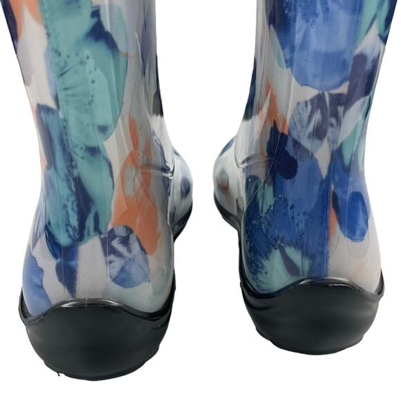 KAMIK Poppies Synthetic Rubber Rain Boots Sz 6 - Picture 9 of 10
